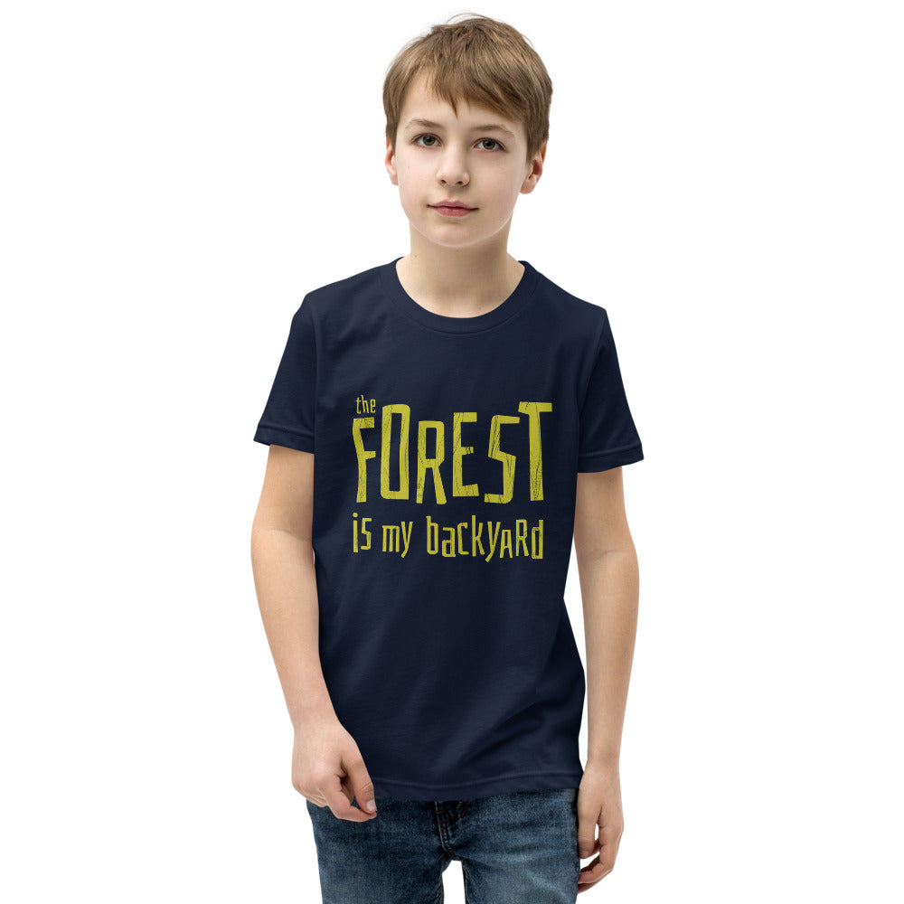 Forest is my backyard Youth T-Shirt - Finnish youth t-shirt from Very Finnish Problems
