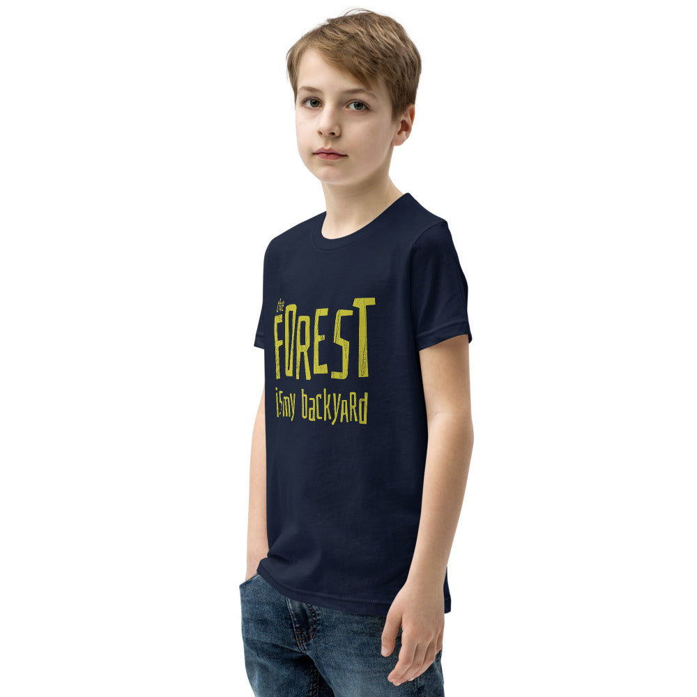 Forest is my backyard Youth T-Shirt - Finnish youth t-shirt from Very Finnish Problems