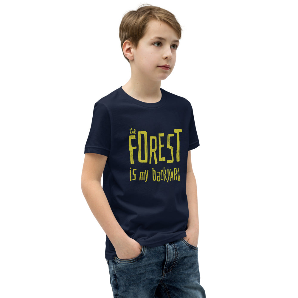 Forest is my backyard Youth T-Shirt - Finnish youth t-shirt from Very Finnish Problems