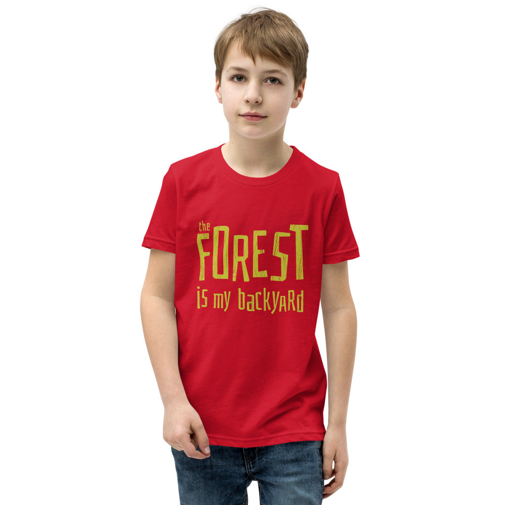 Forest is my backyard Youth T-Shirt - Finnish youth t-shirt from Very Finnish Problems