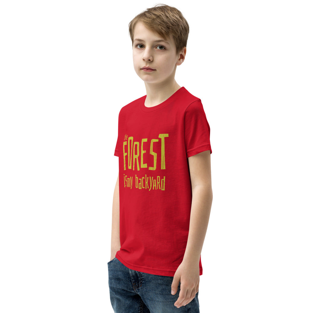 Forest is my backyard Youth T-Shirt - Finnish youth t-shirt from Very Finnish Problems