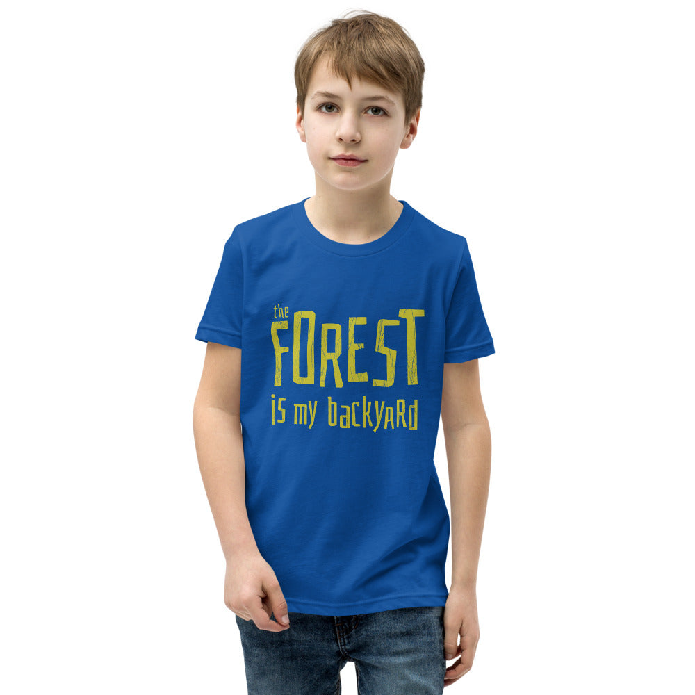 Forest is my backyard Youth T-Shirt - Finnish youth t-shirt from Very Finnish Problems