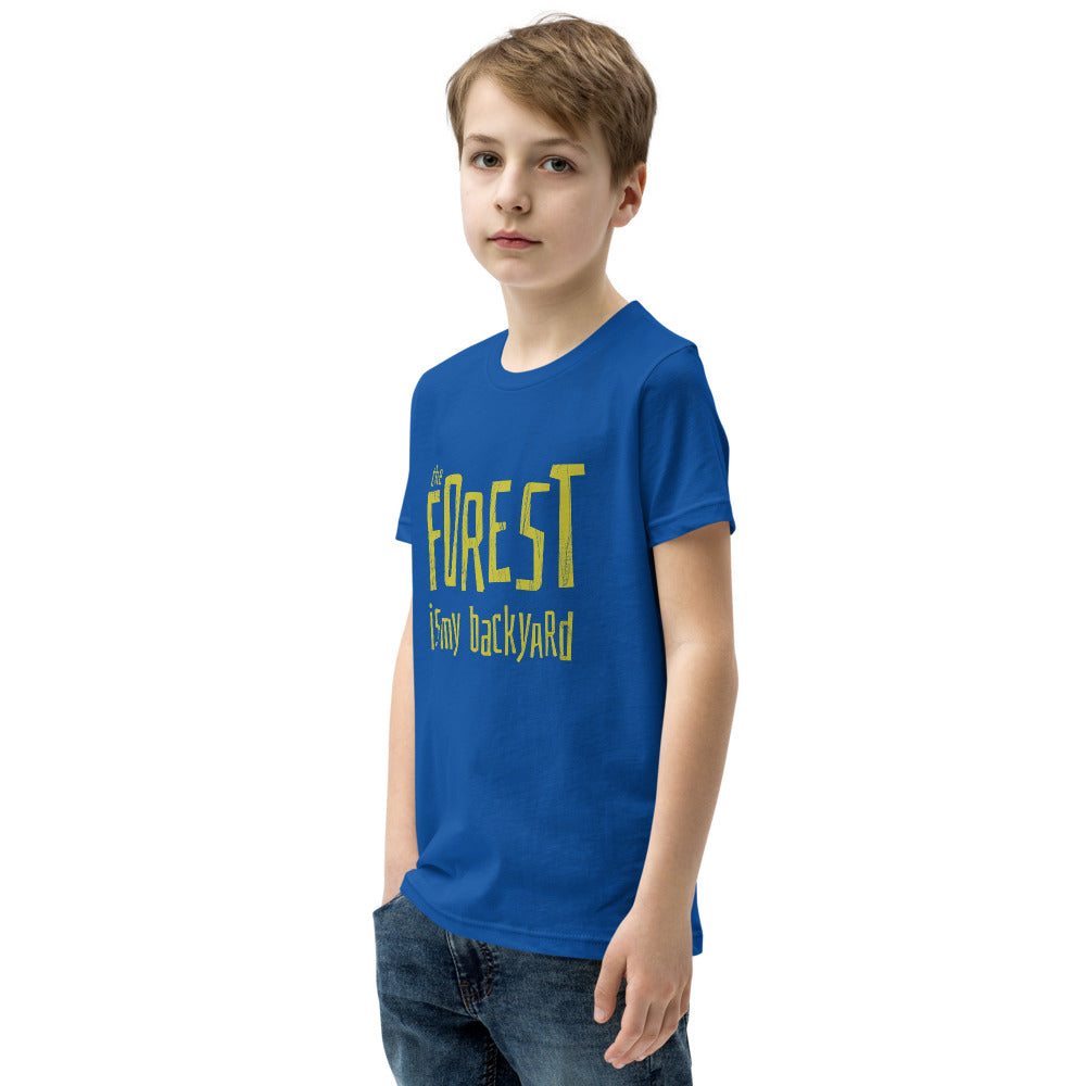 Forest is my backyard Youth T-Shirt - Finnish youth t-shirt from Very Finnish Problems