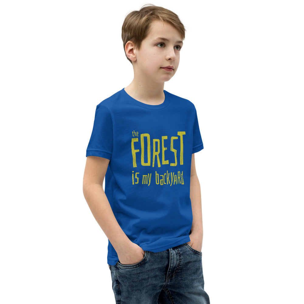 Forest is my backyard Youth T-Shirt - Finnish youth t-shirt from Very Finnish Problems