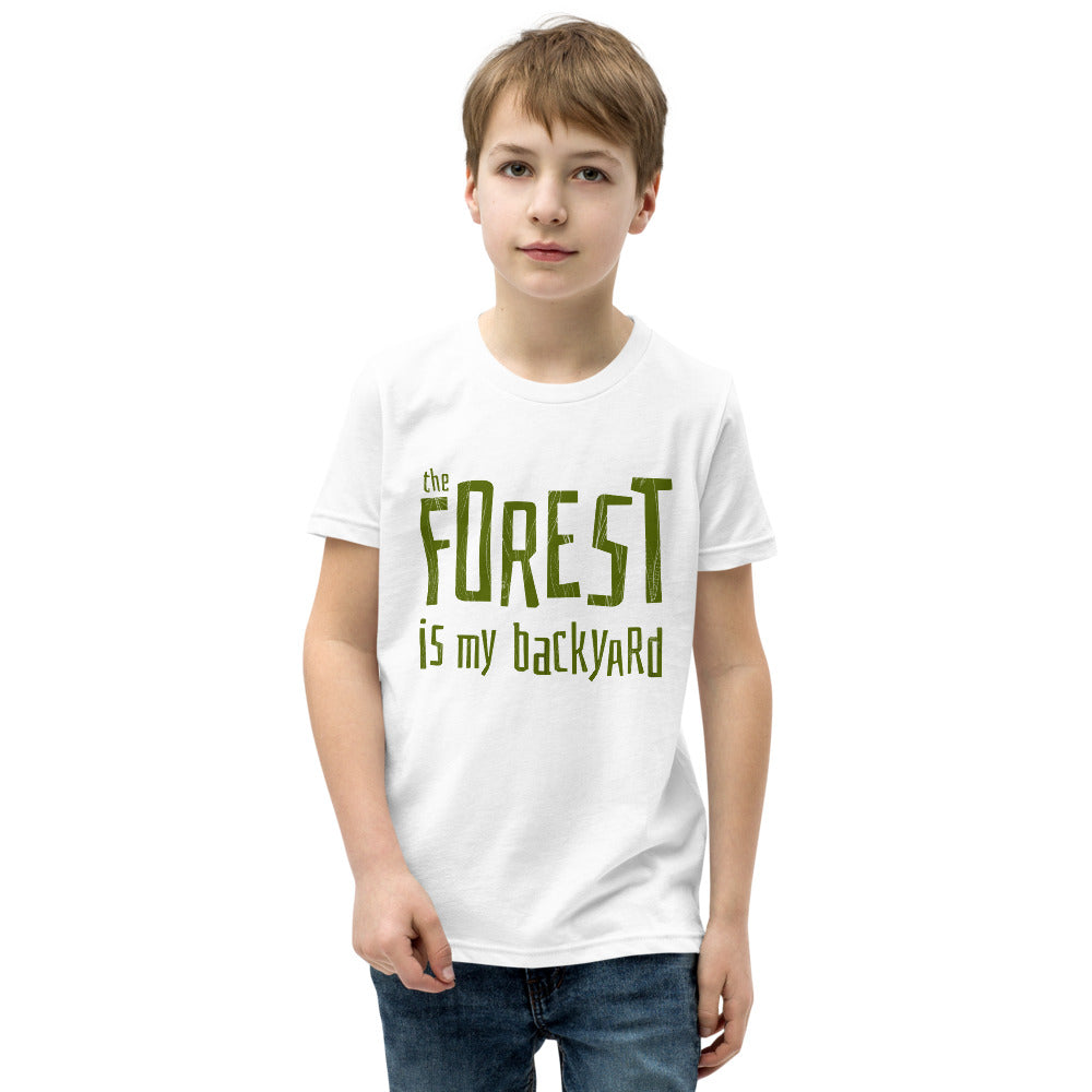 Forest is my backyard Youth T-Shirt - Finnish youth t-shirt from Very Finnish Problems