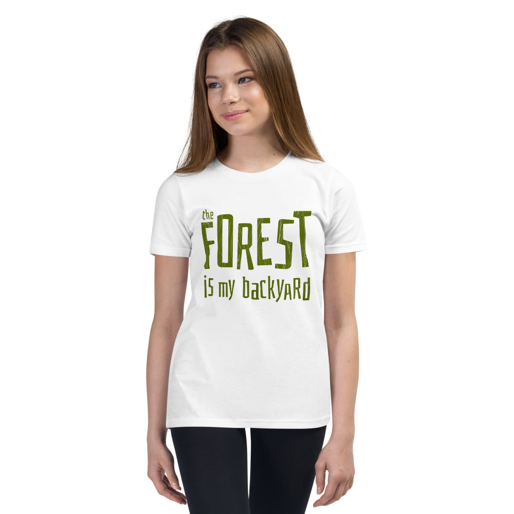 Forest is my backyard Youth T-Shirt - Finnish youth t-shirt from Very Finnish Problems