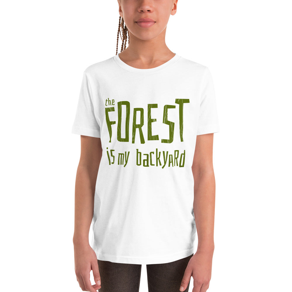 Forest is my backyard Youth T-Shirt - Finnish youth t-shirt from Very Finnish Problems