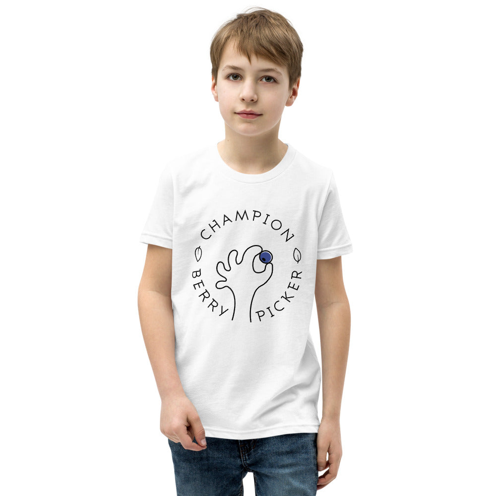 Champion Blueberry Picker Finnish Youth T-Shirt - Finnish youth t-shirt from Very Finnish Problems
