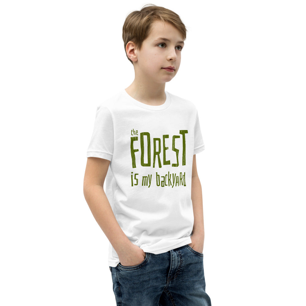 Forest is my backyard Youth T-Shirt - Finnish youth t-shirt from Very Finnish Problems