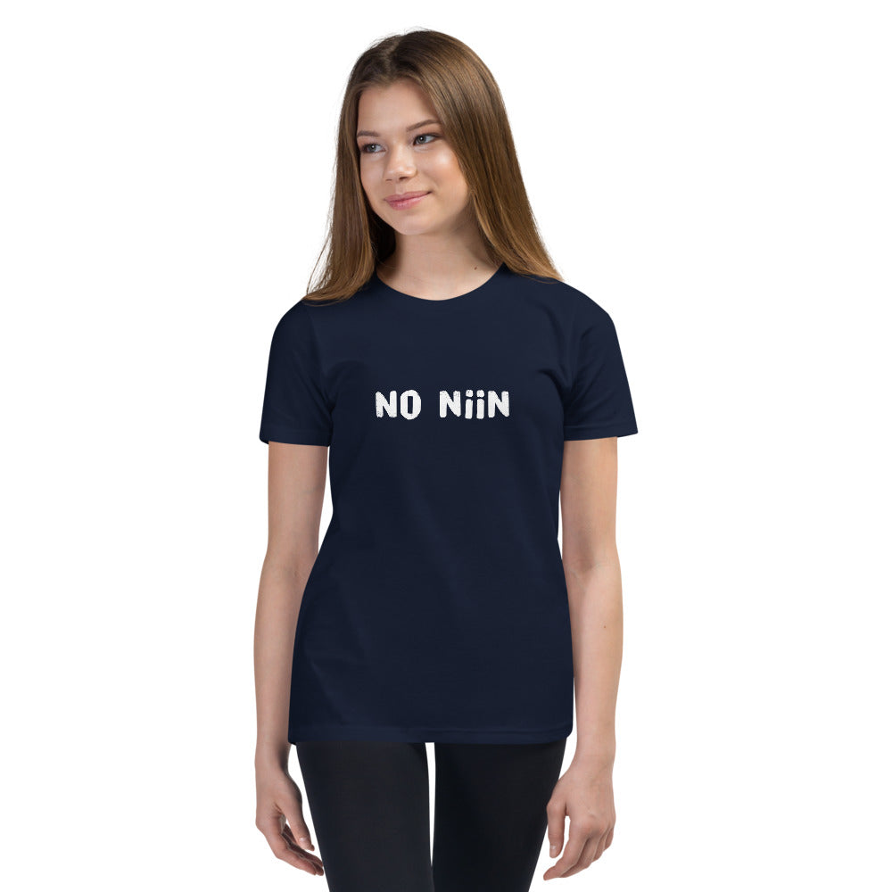 No niin Finnish Language Youth T-Shirt - alternate view - Very Finnish Problems