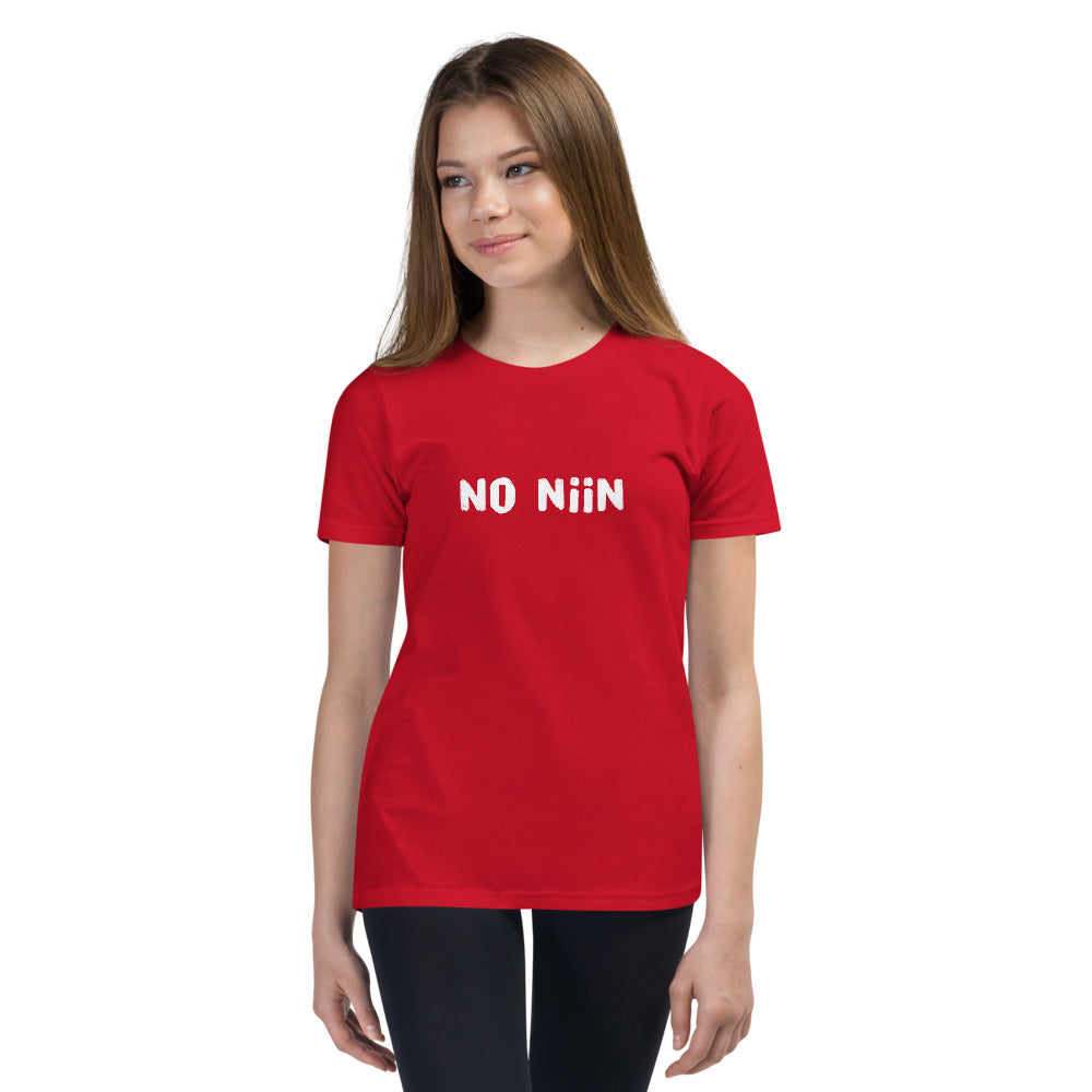 No niin Finnish Language Youth T-Shirt - Finnish youth t-shirt from Very Finnish Problems
